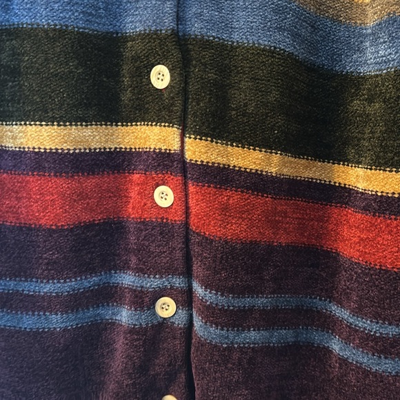Christopher and Banks striped button down cardigan size medium - Picture 2 of 4